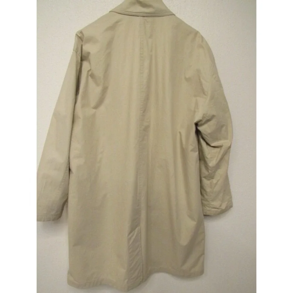 Hugo Boss Men's Beige 100% Cotton Solid Single Brest Trench Coat 44R